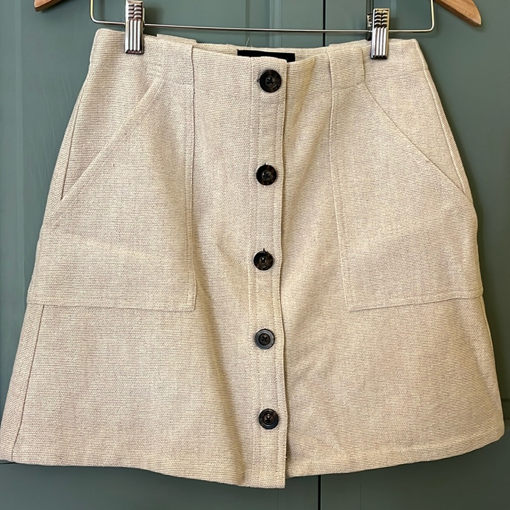 Skirt, lined…Cotten linen blend.